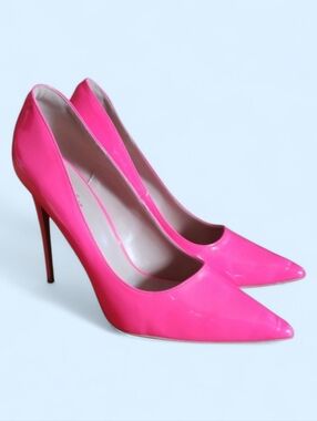 Brand New Elisabet Tang Hot Pink Patent Leather Stilletto Pumps Size 11